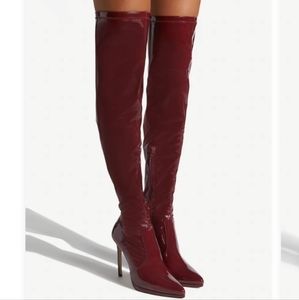 Over knee heeled boots